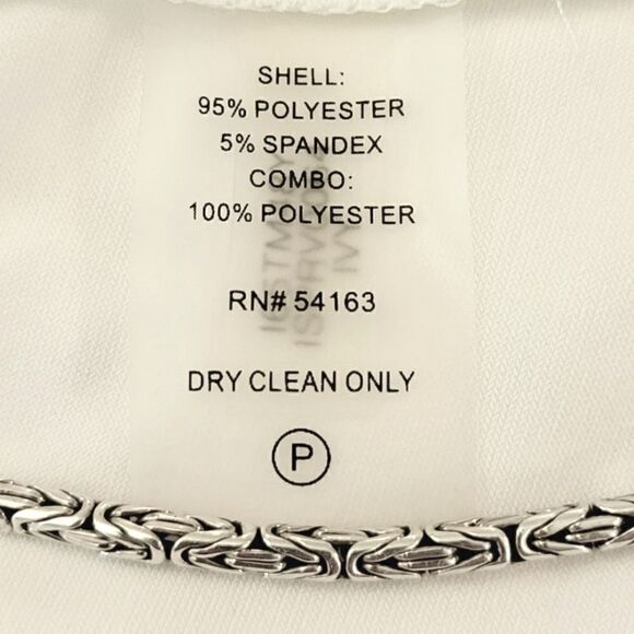 Ivanka Trump Ivory Zipper Detail Layered Hem Pullover Blouse Size M - Picture 6 of 8